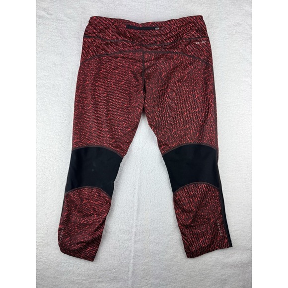 Nike Women's Dri Fit Meteor Printed Running Workout Capri Leggings X-Large Red - Picture 9 of 15